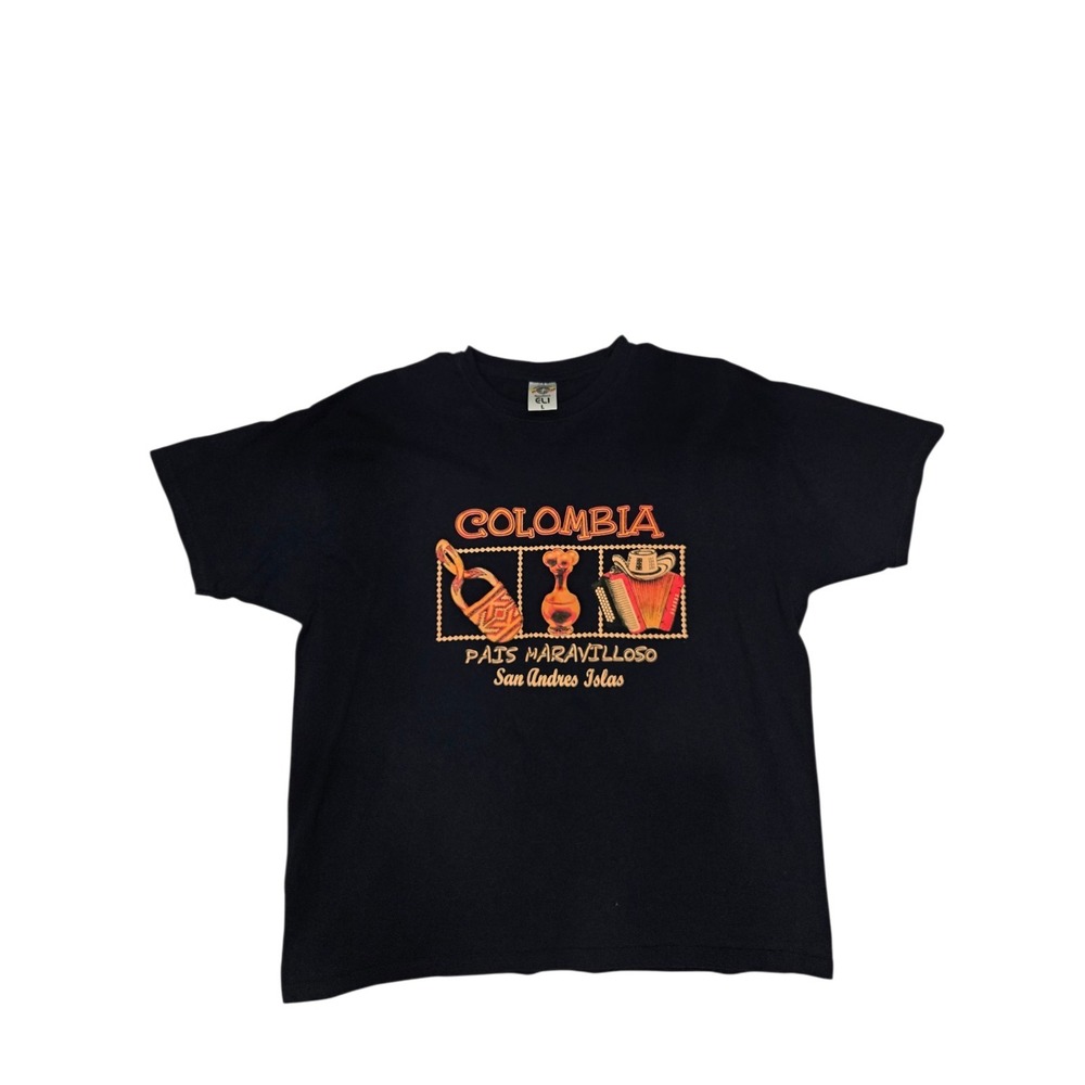 Colombia País Maravilloso‎ San Andres Islas Graphic T-Shirt Size L